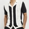 Black Slim Fit Colour Blocked Shirt