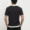 Black Slim Fit Colour Blocked Shirt