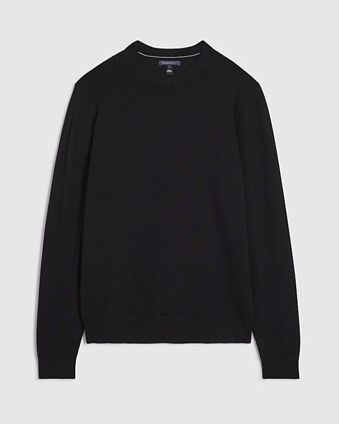 Black Slim Fit Jumper