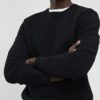 Black Slim Fit Knit Jumper