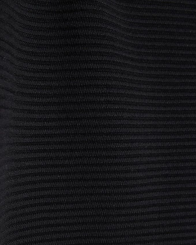 Black Slim Fit Knit Jumper