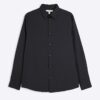 Black slim fit long sleeve shirt