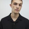Black Slim Fit Revere Shirt