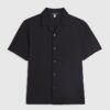 Black Slim Fit Revere Shirt