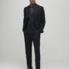Black slim fit waistcoat