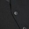 Black slim fit waistcoat