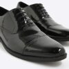 Black Smart Patent Derby Shoes