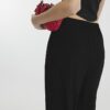 Black Soft Wide Leg Trousers