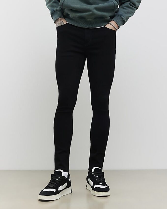 Black Spray On Jeans