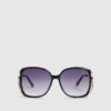 Black Square Cut Out Sunglasses