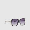 Black Square Cut Out Sunglasses