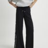 Black Stitch Side Stripe Joggers
