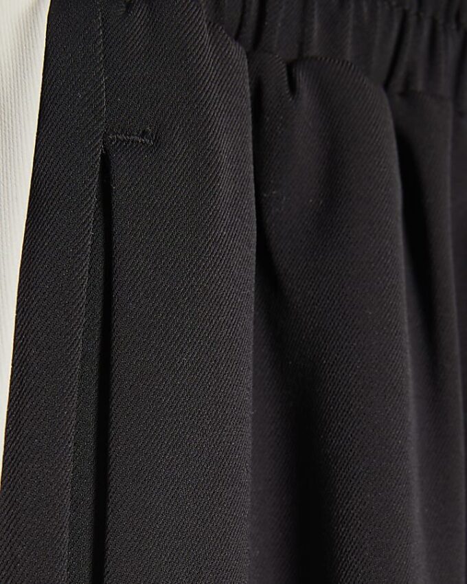 Black Stitch Side Stripe Joggers