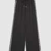 Black Stitch Side Stripe Joggers