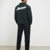 Black Straight Fit Elasticated Trousers