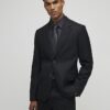 Black Stretch Slim Fit Suit Jacket