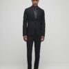 Black Stretch Slim Fit Suit Jacket