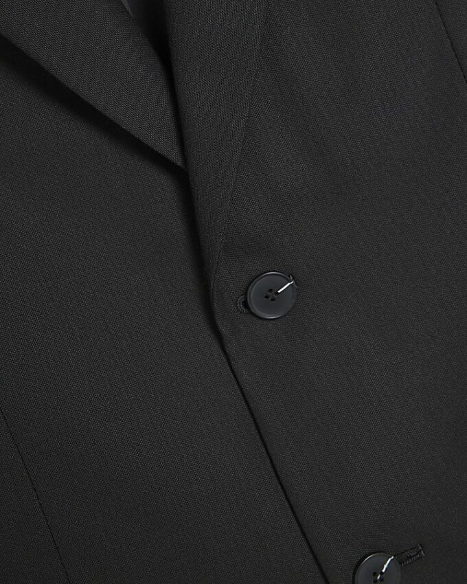 Black Stretch Slim Fit Suit Jacket