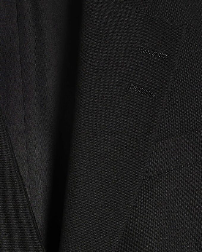 Black Stretch Slim Fit Suit Jacket