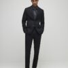 Black Stretch Slim Fit Suit Trousers