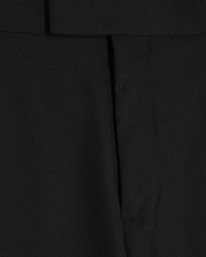 Black Stretch Slim Fit Suit Trousers