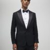 Black Stretch Slim Fit Tuxedo Suit Jacket