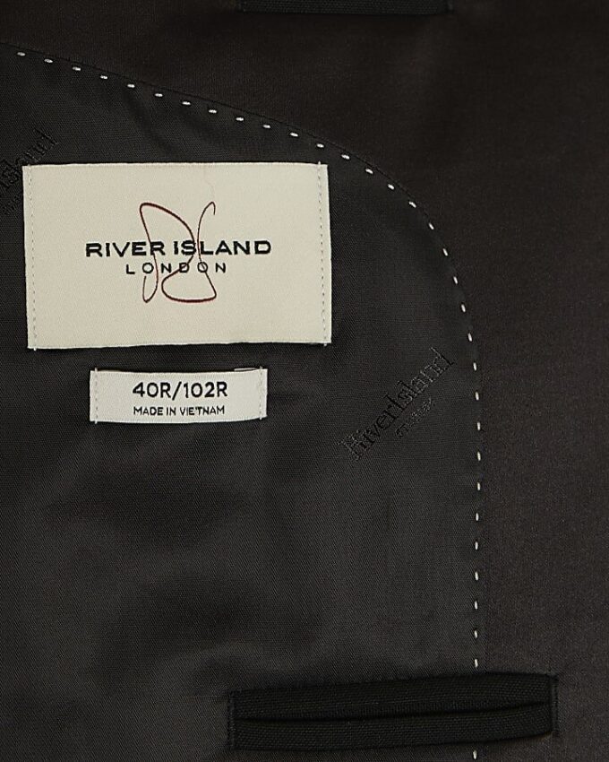 Black Stretch Slim Fit Tuxedo Suit Jacket