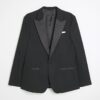 Black Stretch Slim Fit Tuxedo Suit Jacket