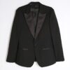 Black Stretch Slim Fit Tuxedo Suit Jacket