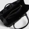 Black Stripe Monogram Shopper Bag