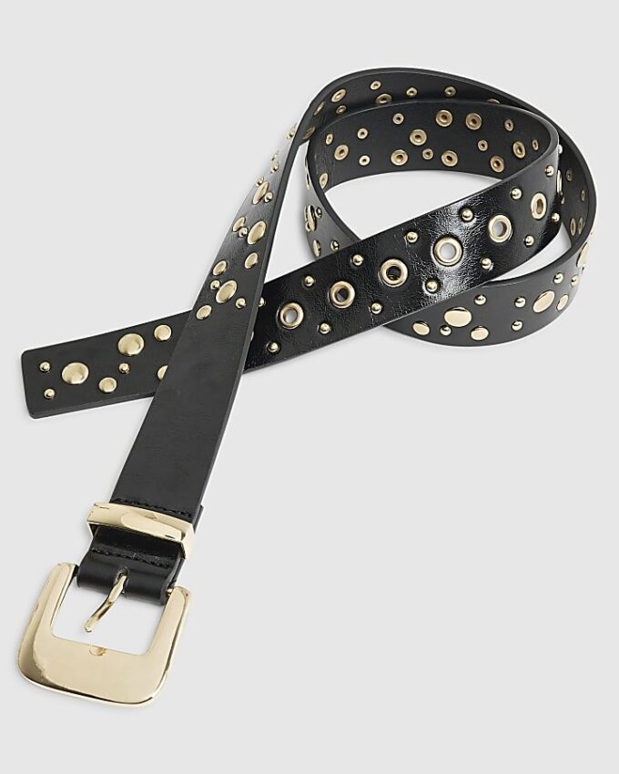 Black Studded Belt