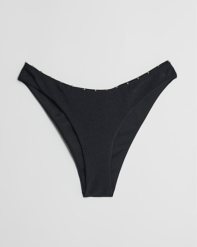 Black Studded Bikini Bottoms