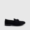 Black Suede Tassel Loafers