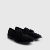 Black Suede Tassel Loafers