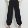 Black Tailored Cuff Jogger