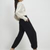 Black Tailored Cuff Jogger