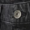 Black Tapered Fit Washed Jeans