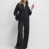 Black Textured Shirt