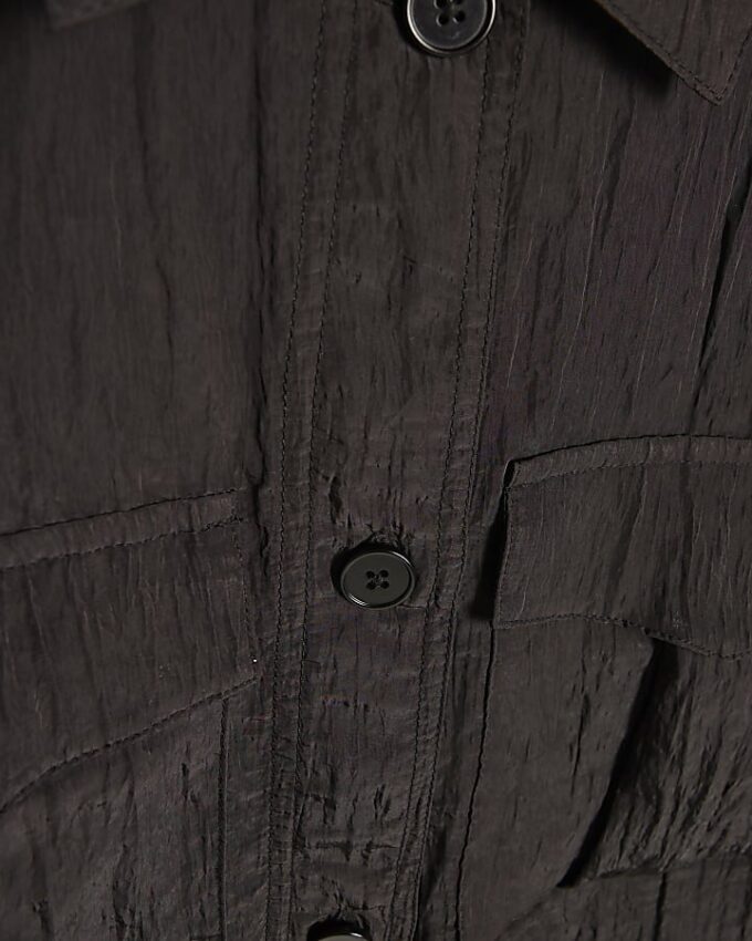 Black Textured Shirt
