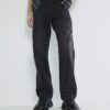 Black Washed Loose Fit Jeans