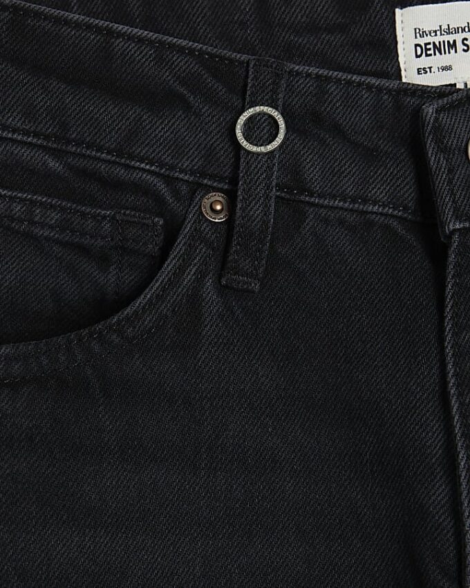 Black Washed Loose Fit Jeans