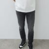 Black Washed Slim Fit Jeans
