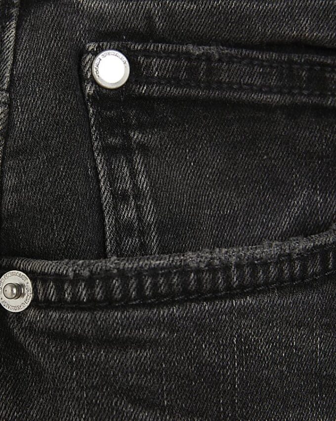 Black Washed Slim Fit Jeans