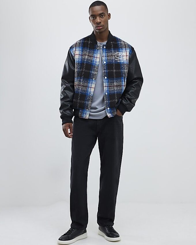 Black Washed Straight Leg Jeans