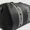 Black Webbing Front Monogram Barrell Bag