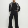 Black Whipstitch Cosy Sweatshirt