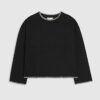 Black Whipstitch Cosy Sweatshirt