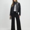 Black Wide Leg Trousers