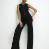 Black Wide Leg Trousers