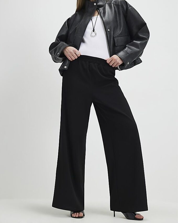 Black Wide Leg Trousers